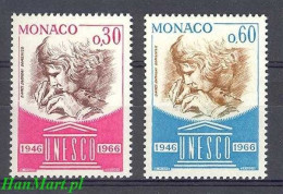 Monaco 1966 Mi 842-843 MNH  (ZE1 MNC842-843) - UNESCO
