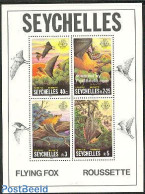 Seychelles 1981 Flying Foxes S/s, Mint NH, Nature - Animals (others & Mixed) - Bats - Autres & Non Classés