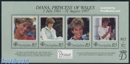 Seychelles 1998 Death Of Diana S/s, Mint NH, History - Charles & Diana - Kings & Queens (Royalty) - Familles Royales