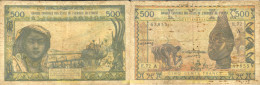 1361 AFRICA OCCIDENTAL FRANCESA 1964 500 FRANCS ESTADOS DEL OESTE AFRICANO 1964 - West African States