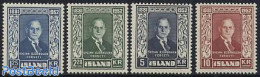 Iceland 1952 Sveinn Bjornsson 4v, Unused (hinged), History - Politicians - Unused Stamps