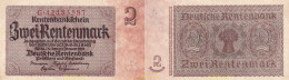 1497 ALEMANIA 1923 GERMANY NAZI 2 RENTENMARK 1923 - Collections