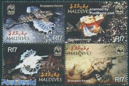 Maldives 2004 WWF, Marine Life 4v [+], Mint NH, Nature - Fish - World Wildlife Fund (WWF) - Poissons