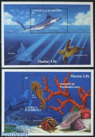 Antigua & Barbuda 1994 Marine Life 2 S/s, Mint NH, Nature - Fish - Turtles - Poissons