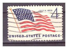 USA - 1959 - 49a Stella Sulla Bandiera Americana - Oblitérés