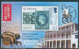 Saint Helena 2006 150 Years Stamps S/s, Mint NH, Stamps On Stamps - Art - Printing - Francobolli Su Francobolli