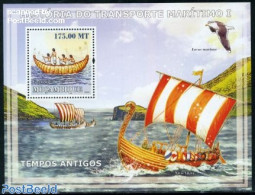 Mozambique 2009 Antique Ships S/s, Mint NH, Transport - Ships And Boats - Schiffe
