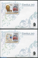 Burundi 2012 Rossica 2 S/s (white Borders), Mint NH, Transport - Coaches - Art - Art & Antique Objects - Diligenze