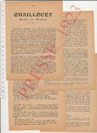 Histoire Chaillouet Troyes Aube évocation Usine Lebocey - Dorgemont -Fauconnier Bourreau - Daudier - Cogit - De Crancé - Ohne Zuordnung