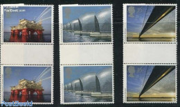 Great Britain 1983 Europa 3v, Gutter Pairs, Mint NH, History - Science - Europa (cept) - Mining - Art - Bridges And Tu.. - Unused Stamps