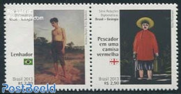 Brazil 2013 Art & Cultural Relations With Georgia 2v [:], Mint NH, Art - Paintings - Ongebruikt