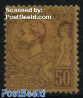 Monaco 1891 50c, Stamp Out Of Set, Unused (hinged) - Neufs