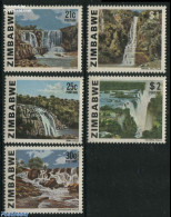 Zimbabwe 1980 Waterfalls 5v, Mint NH, Nature - Zimbabwe (1980-...)