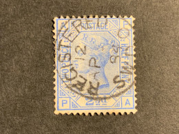 1880 2 1/2d Blue Plate 22 Used (S980) - Usati