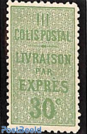 France 1918 30c, Colis Postal, Stamp Out Of Set, Unused (hinged) - Ongebruikt