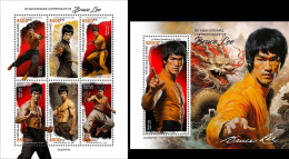 Guinea 2023, Cinema, Bruce Lee, 6val In BF +BF - Guinea (1958-...)