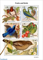 Sierra Leone 2022 Fruits And Birds, Mint NH, Nature - Birds - Fruit - Obst & Früchte