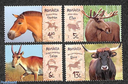 Romania 2024 Extinct Species 4v, Mint NH, Nature - Animals (others & Mixed) - Neufs