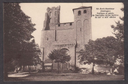 100303/ SAINT-AVIT-SÉNIEUR, Portique Et Entrée De L'ancienne église Fortifiée - Other & Unclassified