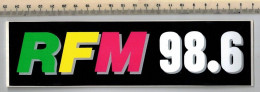 Autocollant Musique Radios FM :  R.F.M., Station De Bordeaux (33) Années 80/90 - Other & Unclassified