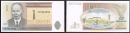 4794 ESTONIA 1992 ESTLAND 1 KROON 1992 - Estonie