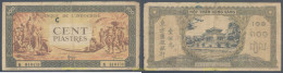 4833 INDOCHINA 1942 INDOCHINE 100 PIASTRES 1942 - 1945 FRENCH MARKET - Indochine