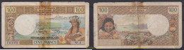 4970 POLINESIA FRANCESA 1973 TAHITI FRENCH POLYNESIA 100 FRANCS PAPEETE 1973 - Papeete (Französisch-Polynesien 1914-1985)