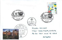 A Pordenone Lo Spettacolo Della Primavera ! Letter Pordenone à Andorra (Principato) With Illustrated Arrival Postmark - 2021-...: Poststempel