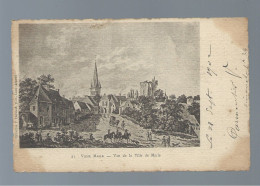 CPA - 02 - Vieux Marle - Vue De La Ville De Marle (gravure) - Circulée En 1902 - Other & Unclassified