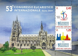 VATICANO 2024 53° CONGRESSO EUCARISTICO INTERNAZIONALE - FOGLIETTO - Unused Stamps