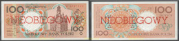 6717 POLONIA 1990 POLAND 1990 100 ZLOTYCH NIEOBIEGOWY - Pologne