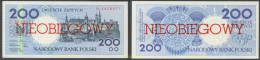 6718 POLONIA 1990 POLAND 1990 200 ZLOTYCH NIEOBIEGOWY - Pologne