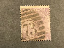 1865-67 6d Lilac  Plate 5 Wmk Emblems Used (S996) - Used Stamps