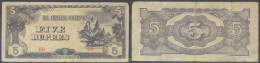 7109 BIRMANIA 1942 JAPANESE OCCUPATION BURMA 5 RUPEE 1942 44 - Myanmar