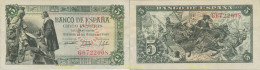 8144 ESPAÑA 1945 5 Pesetas Estado Español 15 Junio De 1945 - Autres & Non Classés