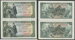 8152 ESPAÑA 1945 5 Pesetas Estado Español 15 Junio De 1945 - Autres & Non Classés