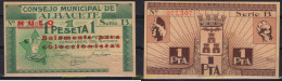 8227 ESPAÑA. Emisiones Locales Republicanas 1937 1 PESETA ALBACETE 1937 NULO SOLO PARA COLECCIONISTAS - Sonstige & Ohne Zuordnung