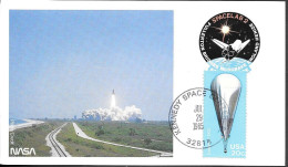 US Space NASA Postcard 1985. Challenger STS-51F Launch. KSC. Spacelab 2 - United States