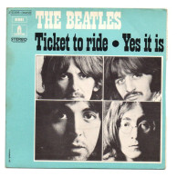 POCHETTE 45 TOURS THE BEATLES TICKET TO RIDE FRANCE 2C 006 04458 PAS DE DISQUE - Other - French Music