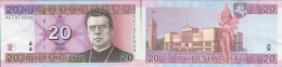 8707 LITUANIA 2001 LITUANIE 20 LIETUVOS BANKAS 2001 LITU LITAS - Lituanie