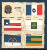 Brasil (Brazil) - 1981 - Flags - Yv 1509/13 - Briefmarken