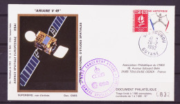 Espace 1992 02 26 - CNES - Ariane V49 - Satellite SUPERBIRD B1 - Europa