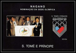 Sao Tome E Principe 193 N° 267 Jeux Olympiques (olympic Games) Birmingham 91 Nagano 98 Non Dentelé Imperf ** MNH - Inverno1998: Nagano