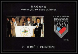 Sao Tome E Principe 193 N° 267 Jeux Olympiques (olympic Games) Birmingham 91 Nagano 98 Non Dentelé Imperf ** MNH - Sao Tome And Principe