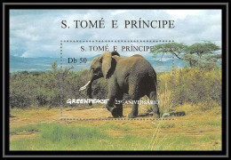 Sao Tome E Principe 114 N° 3251 Elephant Faune (Animals & Fauna) Cote 5.5 ** MNH - Elephants
