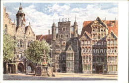 71489351 Hildesheim Marktplatz Gemaelde Hildesheim - Hildesheim