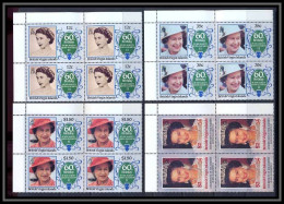 British Virgin Islands Iles Vierges 340 N° 544/46 Reine Élisabeth II British Royal Family Bloc 4 Cote 40 Euros MNH ** - Familles Royales