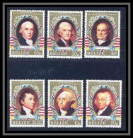 Belize 463 - N° 788/93 Série Présidents Des USA Cote 6.75 MNH ** - George Washington