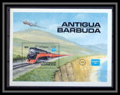 Antigua Barbuda 135 - Bloc N° 110 Train Trains Cote 12 Euros MNH ** - Trains