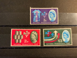 GB 1962 National Productivity Phosphor Set  M/M (S1008) - Used Stamps